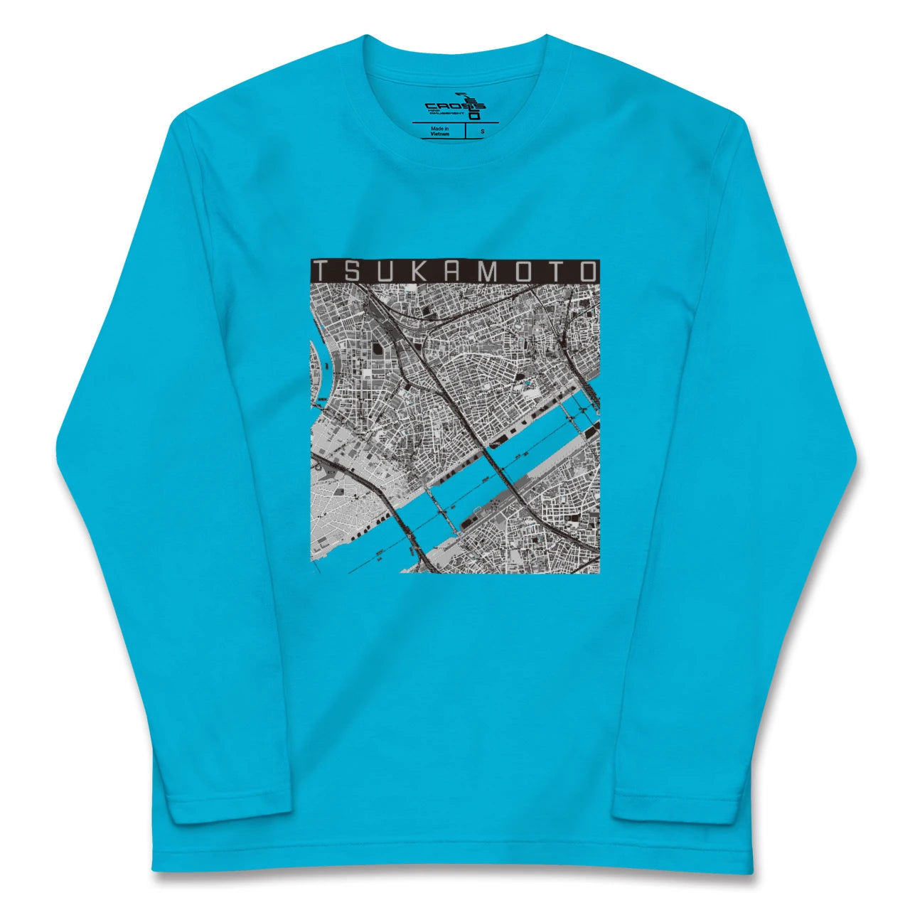 【塚本(大阪府)】地図柄ロングスリーブTシャツ