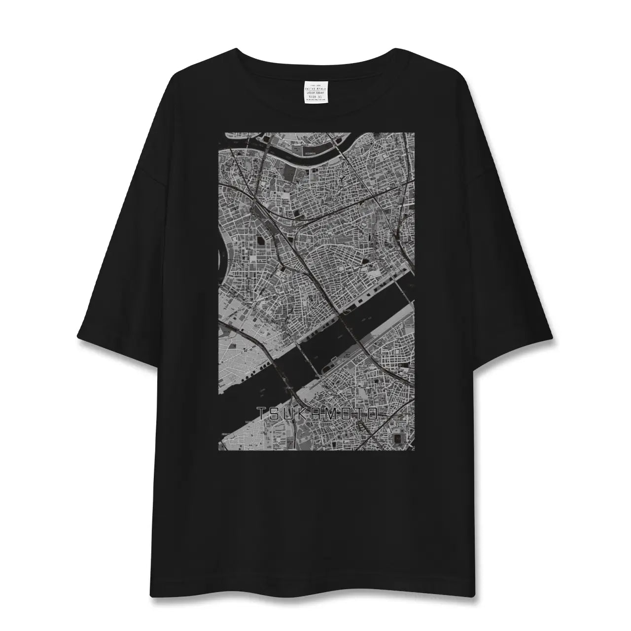 【塚本(大阪府)】地図柄ビッグシルエットTシャツ