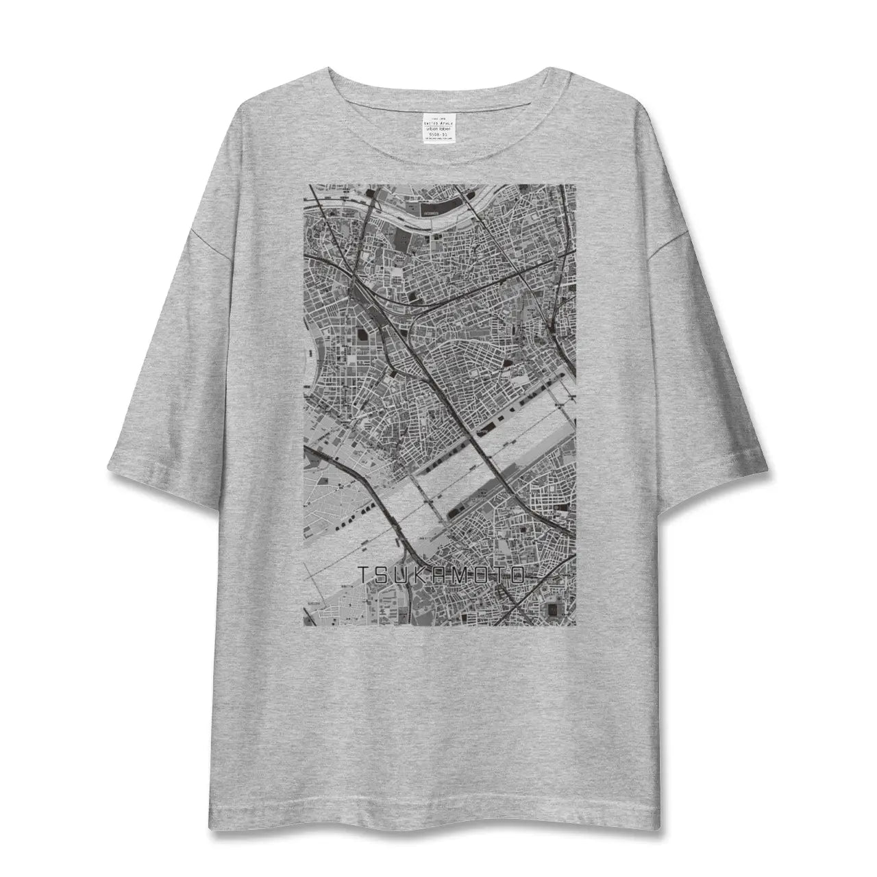 【塚本(大阪府)】地図柄ビッグシルエットTシャツ