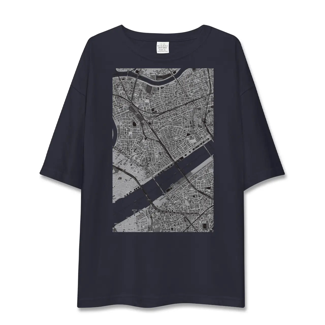 【塚本(大阪府)】地図柄ビッグシルエットTシャツ