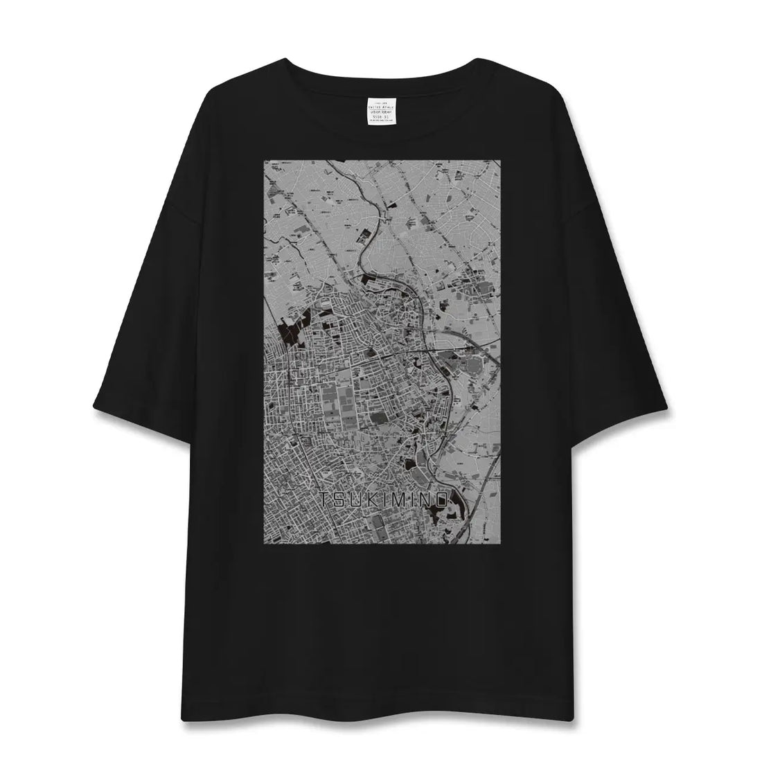【つきみ野(神奈川県)】地図柄ビッグシルエットTシャツ