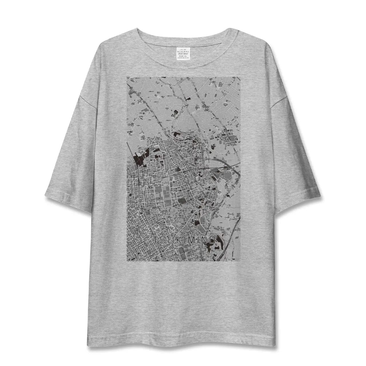 【つきみ野(神奈川県)】地図柄ビッグシルエットTシャツ