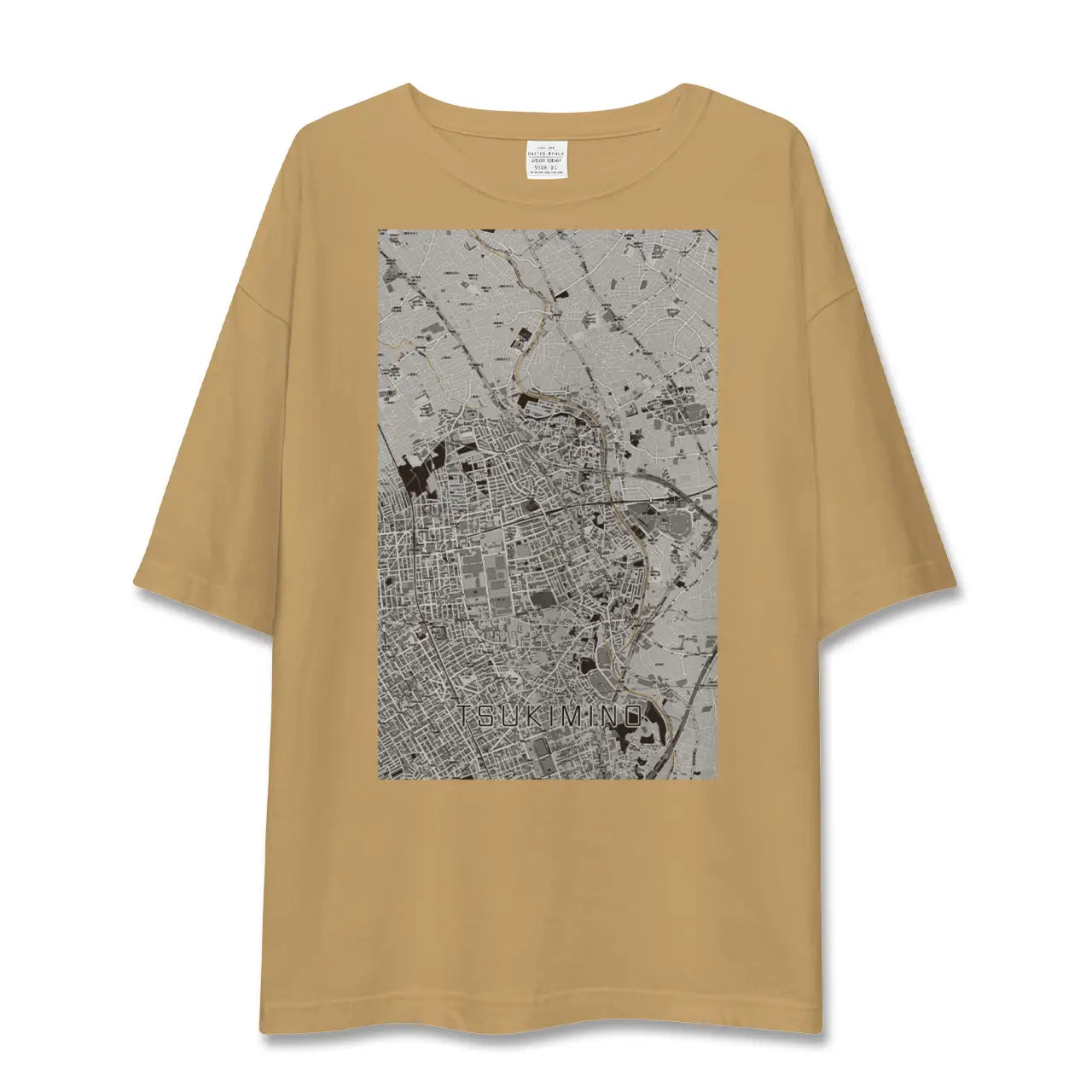 【つきみ野(神奈川県)】地図柄ビッグシルエットTシャツ
