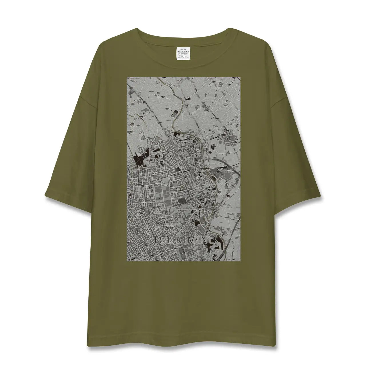 【つきみ野(神奈川県)】地図柄ビッグシルエットTシャツ