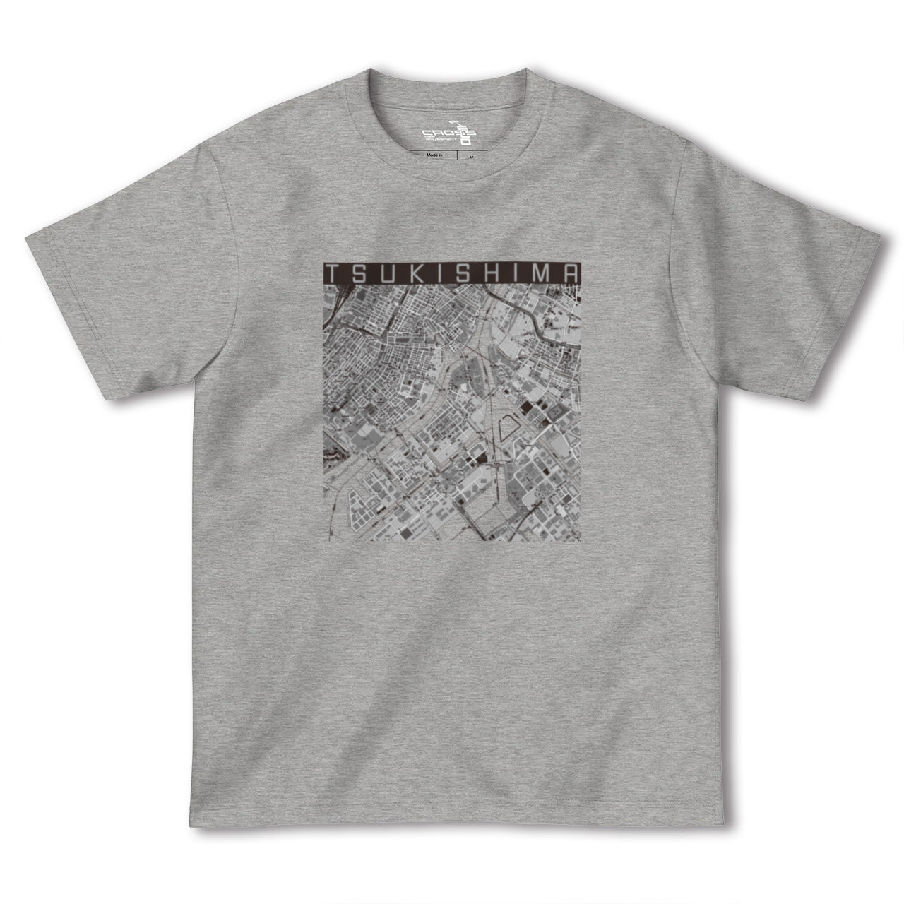 【月島(東京都)】地図柄ヘビーウェイトTシャツ