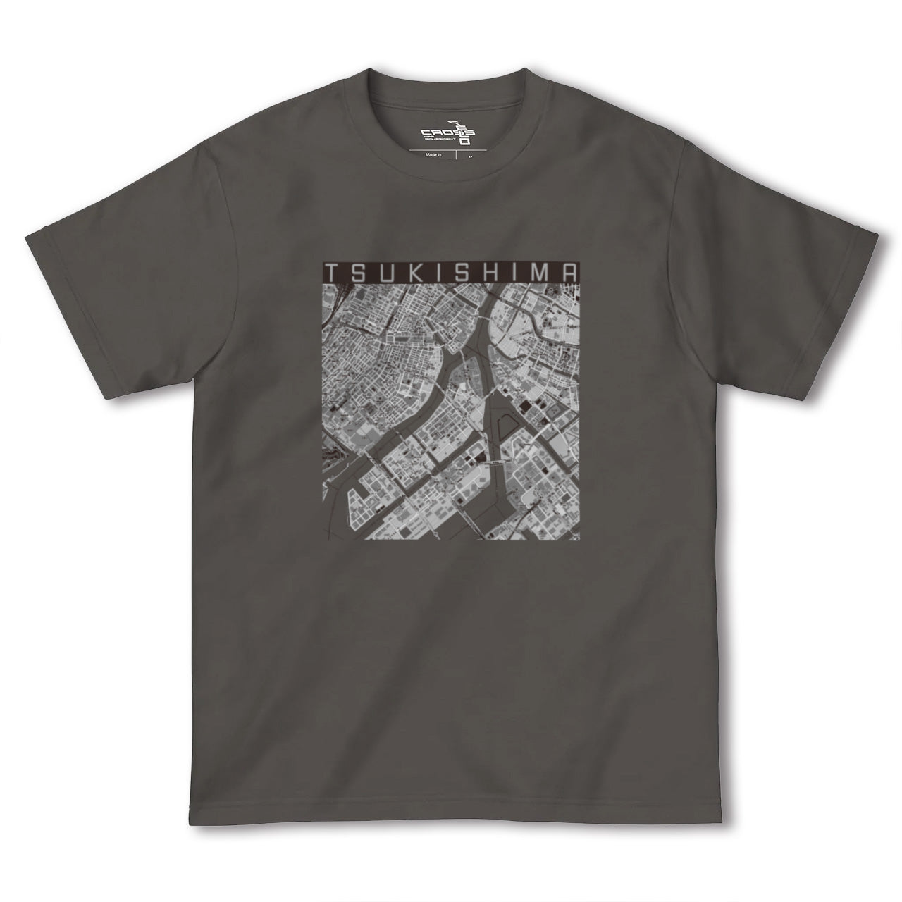 【月島(東京都)】地図柄ヘビーウェイトTシャツ