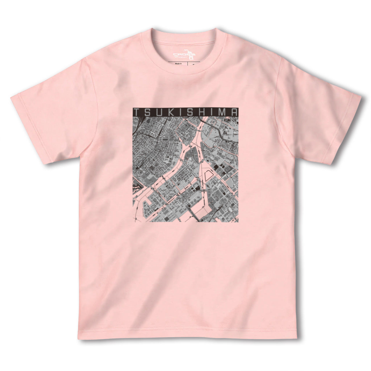 【月島(東京都)】地図柄ヘビーウェイトTシャツ