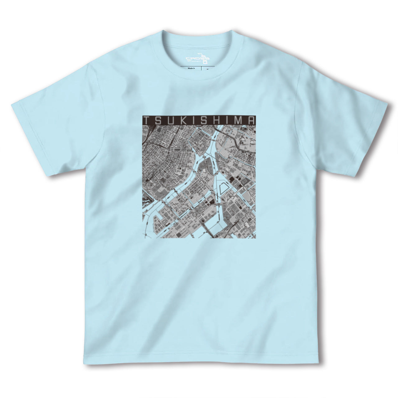 【月島(東京都)】地図柄ヘビーウェイトTシャツ