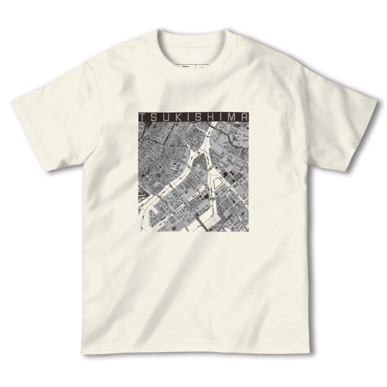 【月島(東京都)】地図柄ヘビーウェイトTシャツ