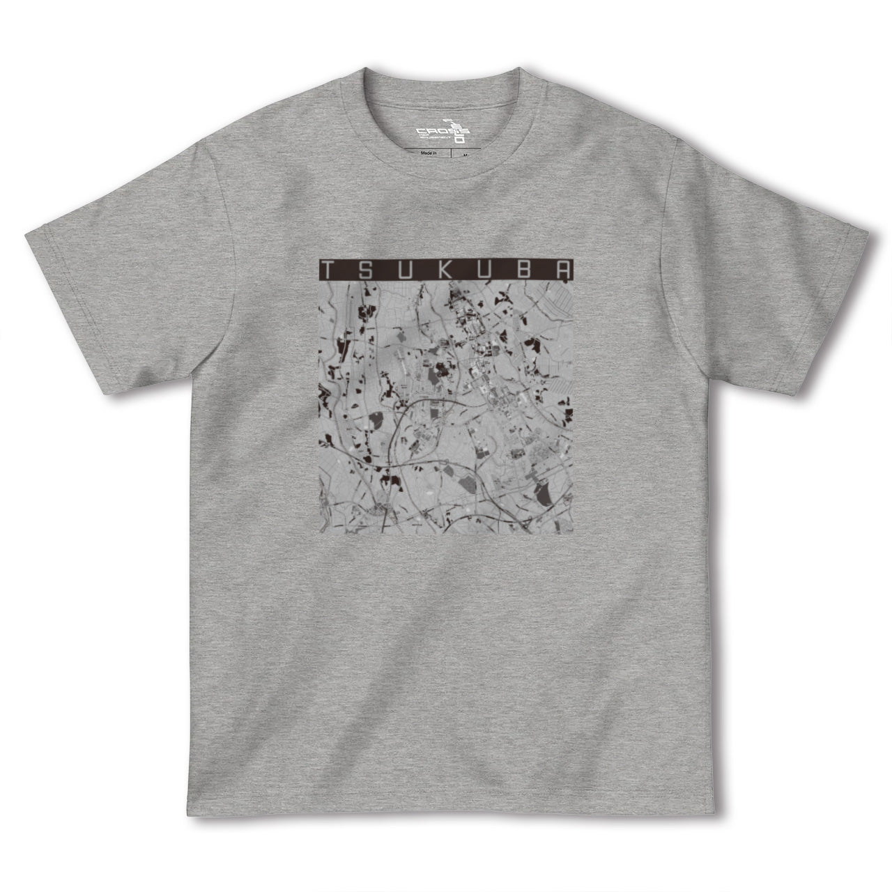 【つくば(茨城県)】地図柄ヘビーウェイトTシャツ