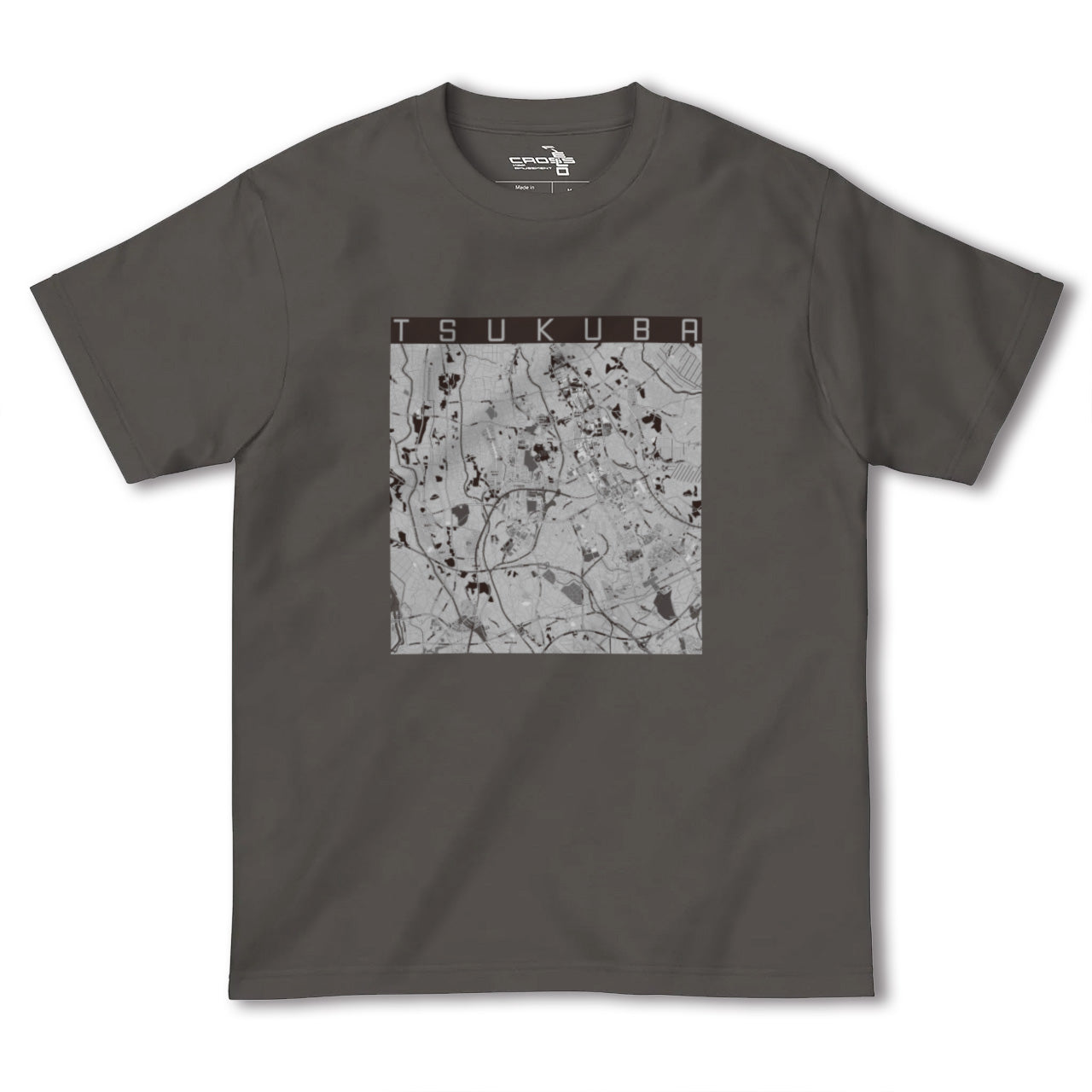 【つくば(茨城県)】地図柄ヘビーウェイトTシャツ
