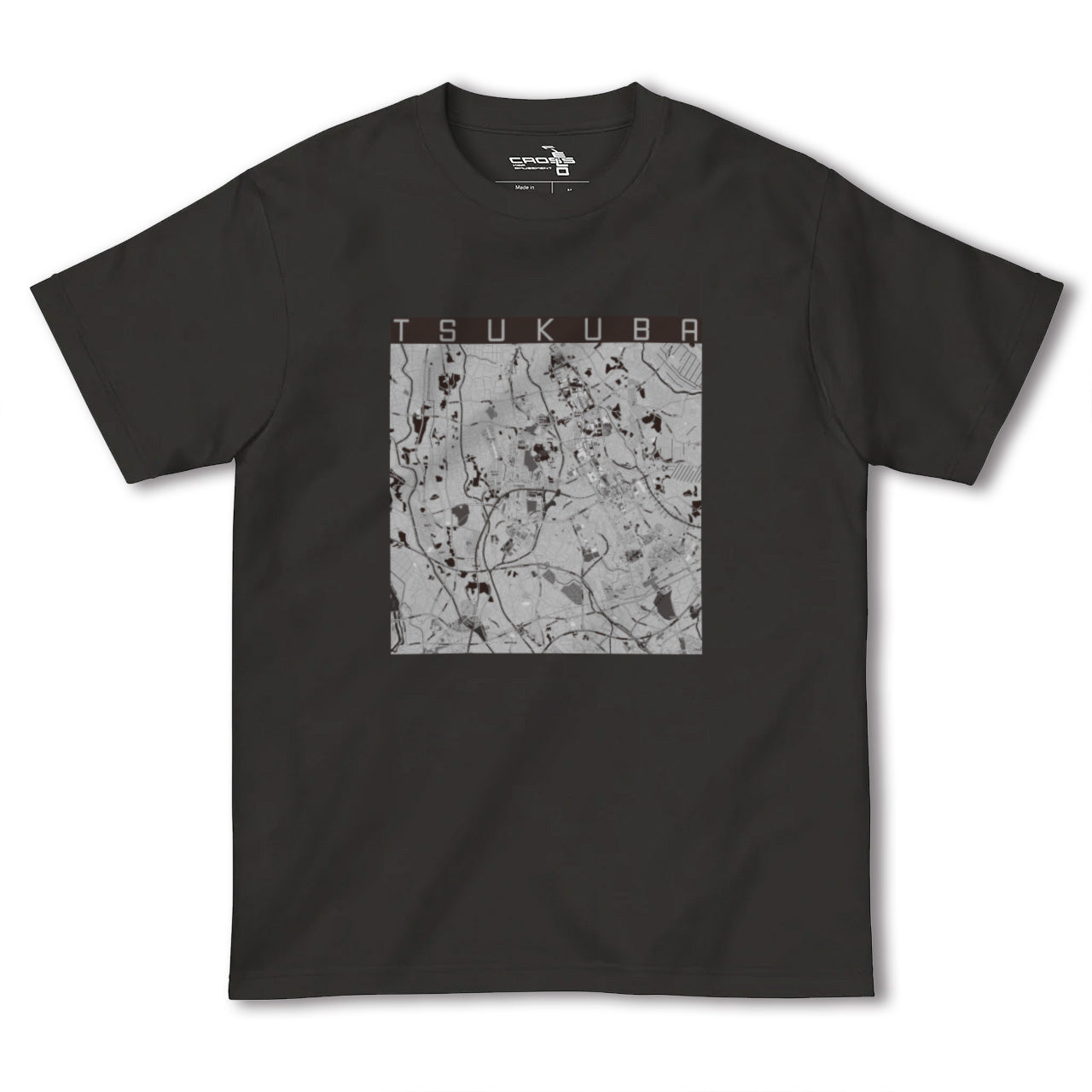 【つくば(茨城県)】地図柄ヘビーウェイトTシャツ