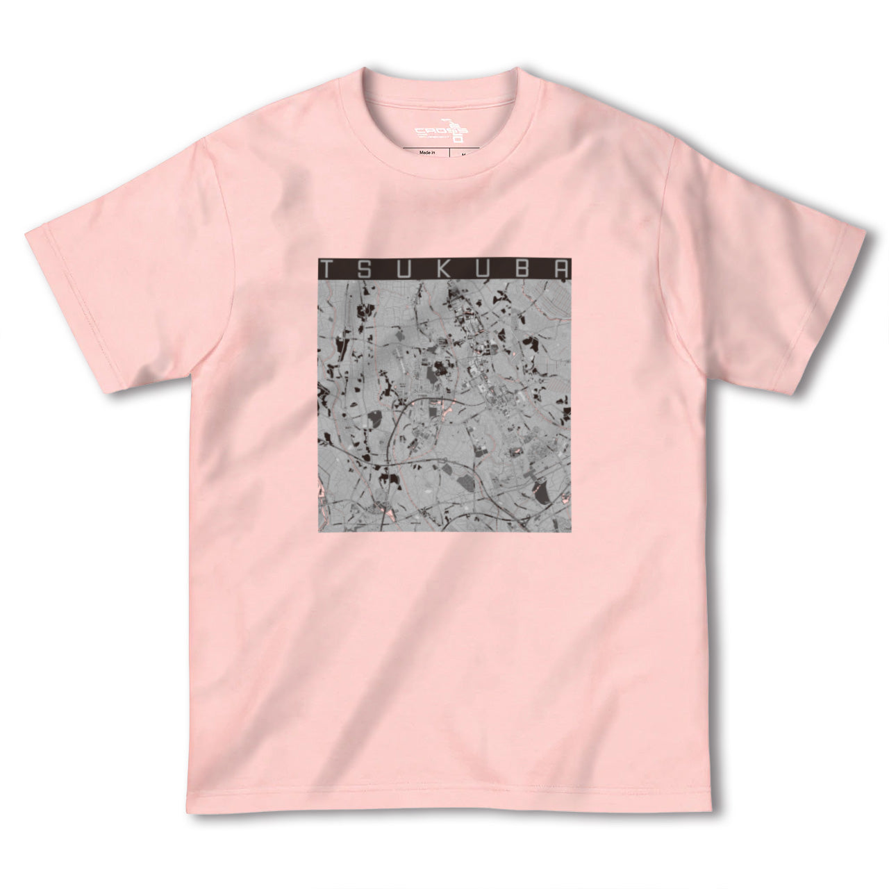 【つくば(茨城県)】地図柄ヘビーウェイトTシャツ