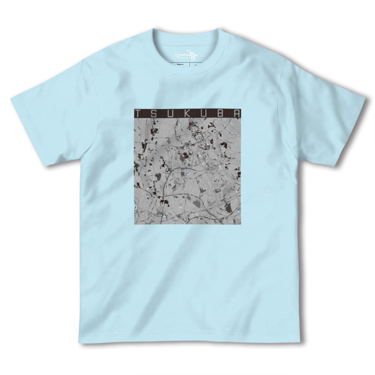 【つくば(茨城県)】地図柄ヘビーウェイトTシャツ