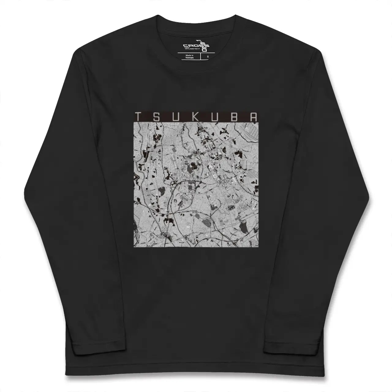 【つくば(茨城県)】地図柄ロングスリーブTシャツ
