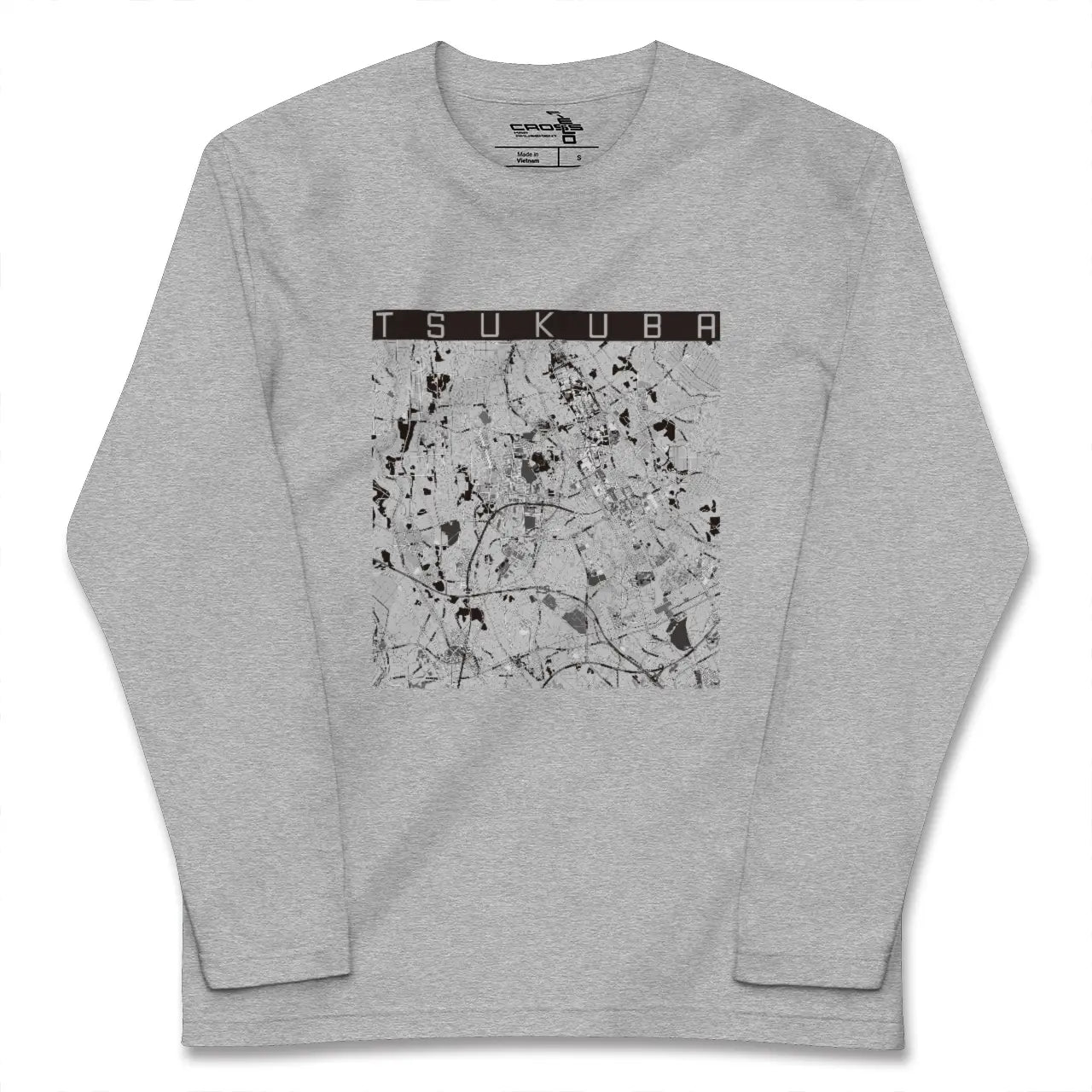 【つくば(茨城県)】地図柄ロングスリーブTシャツ