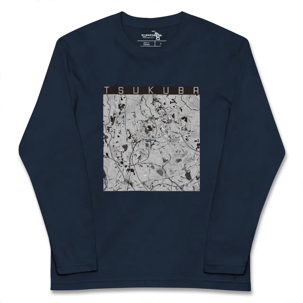 【つくば(茨城県)】地図柄ロングスリーブTシャツ