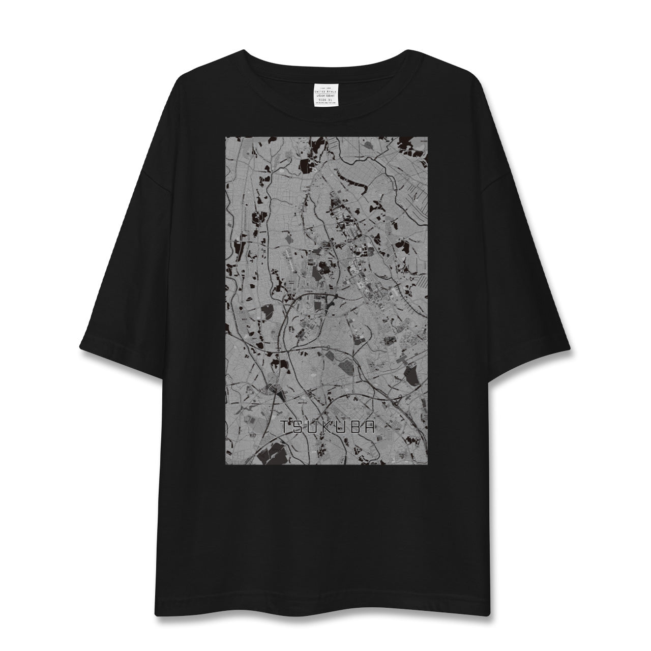 【つくば(茨城県)】地図柄ビッグシルエットTシャツ
