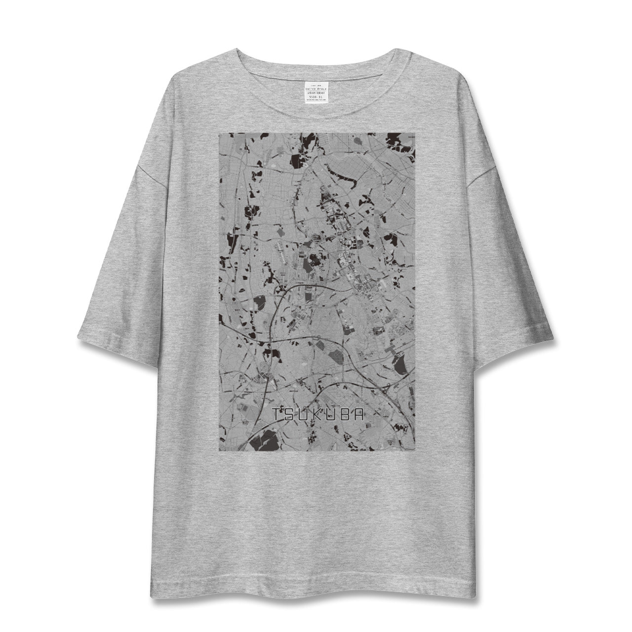 【つくば(茨城県)】地図柄ビッグシルエットTシャツ