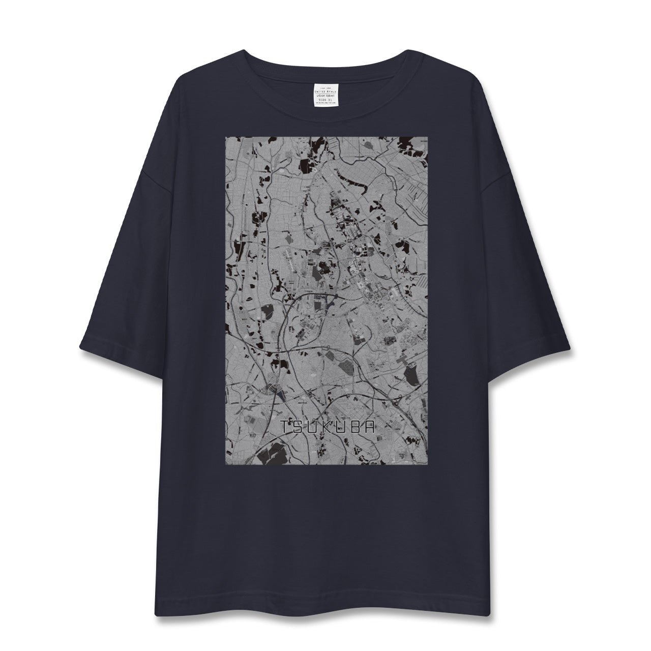 【つくば(茨城県)】地図柄ビッグシルエットTシャツ