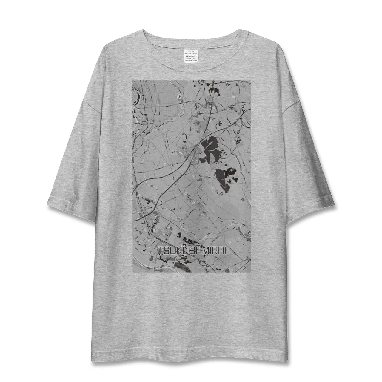 【つくばみらい(茨城県)】地図柄ビッグシルエットTシャツ