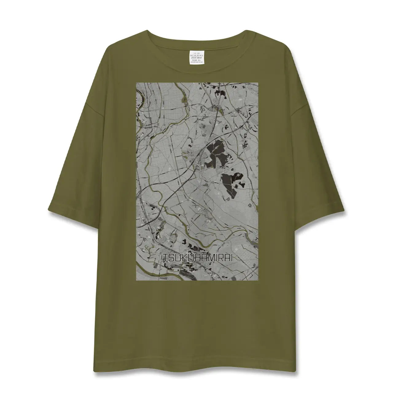【つくばみらい(茨城県)】地図柄ビッグシルエットTシャツ