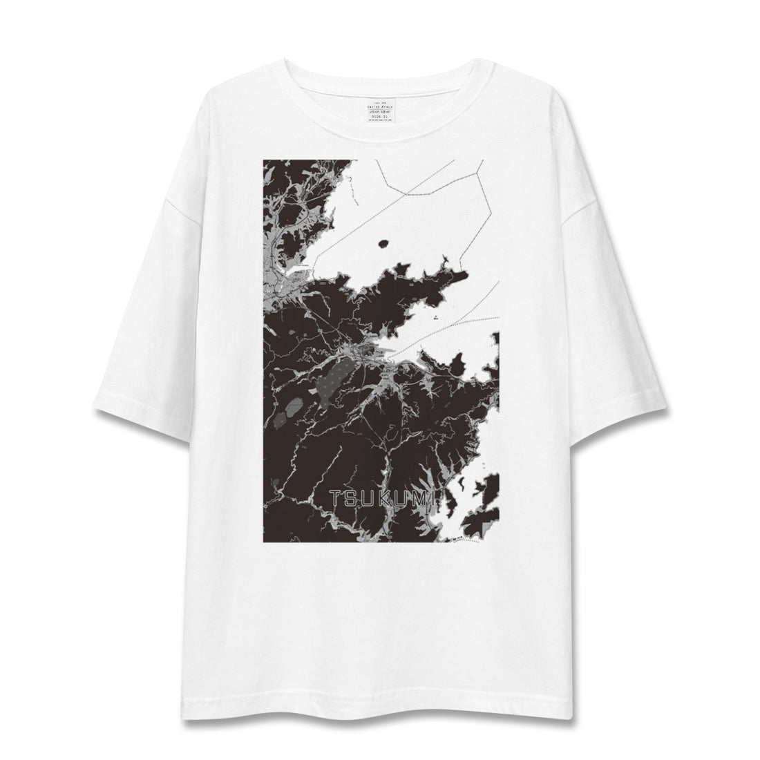 【津久見(大分県)】地図柄ビッグシルエットTシャツ