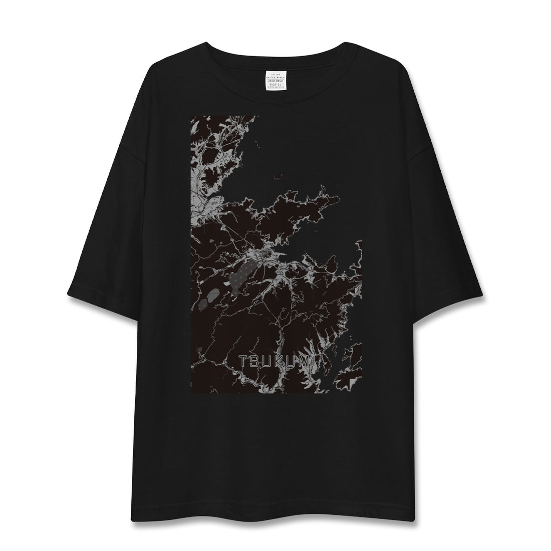【津久見(大分県)】地図柄ビッグシルエットTシャツ