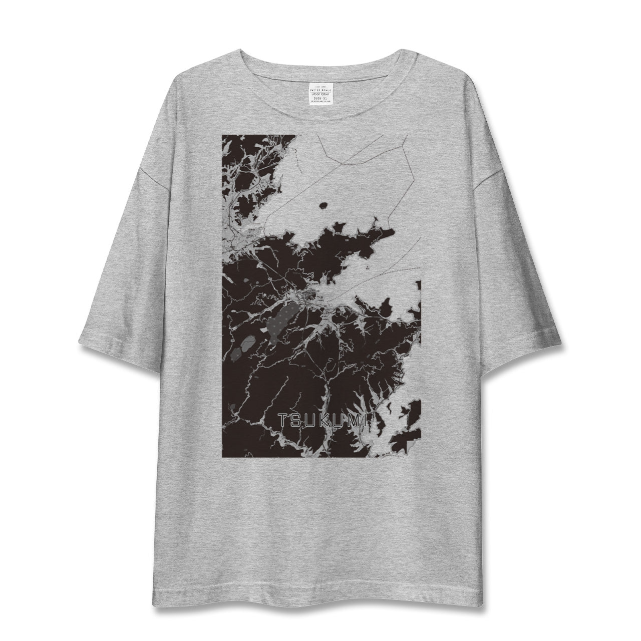 【津久見(大分県)】地図柄ビッグシルエットTシャツ