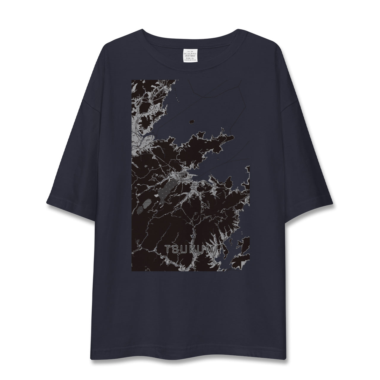 【津久見(大分県)】地図柄ビッグシルエットTシャツ