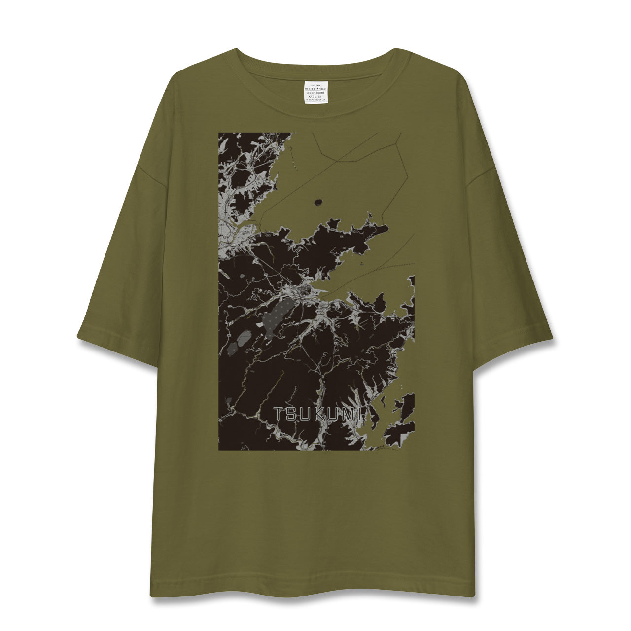 【津久見(大分県)】地図柄ビッグシルエットTシャツ