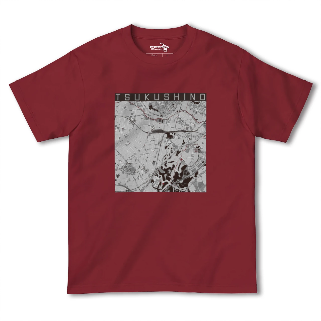 【つくし野(東京都)】地図柄ヘビーウェイトTシャツ