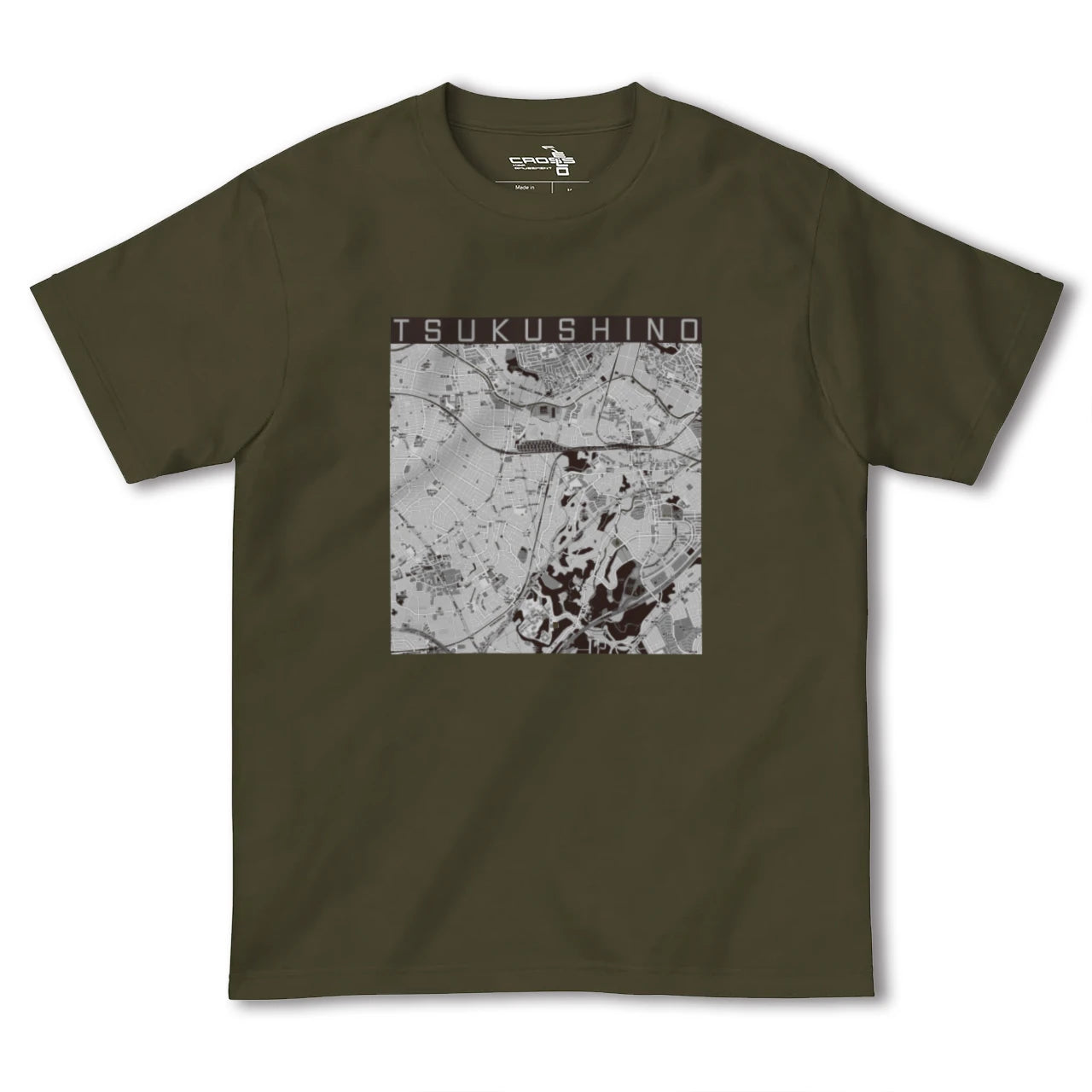 【つくし野(東京都)】地図柄ヘビーウェイトTシャツ