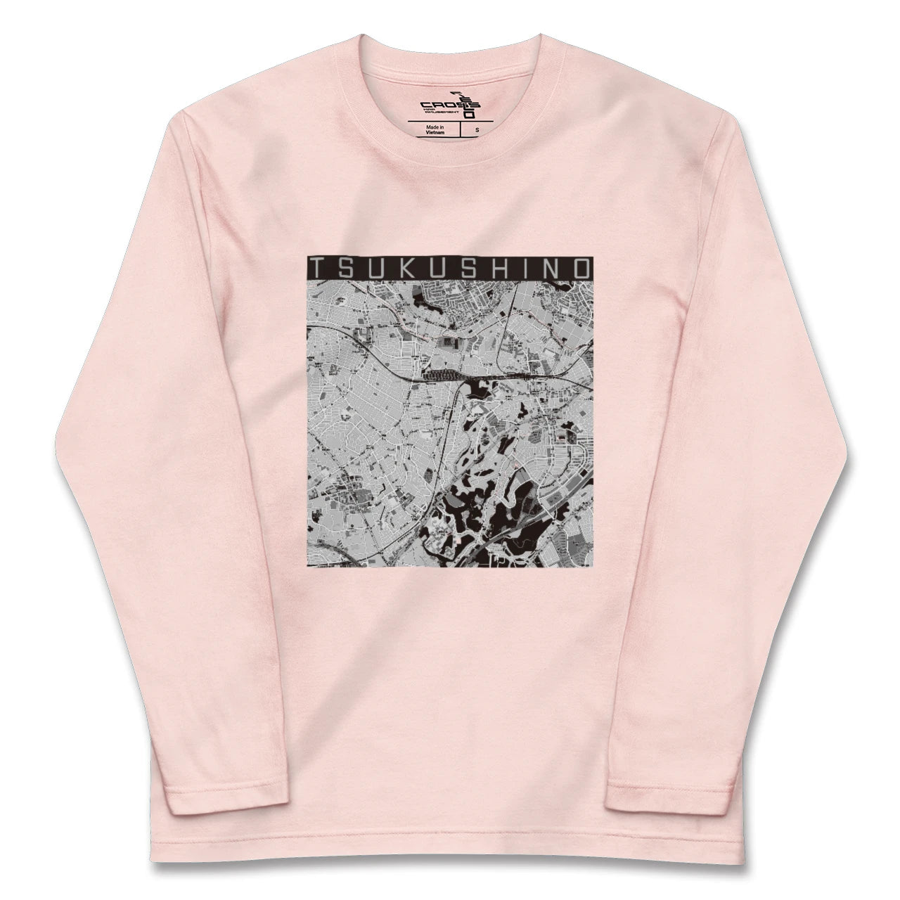 【つくし野(東京都)】地図柄ロングスリーブTシャツ