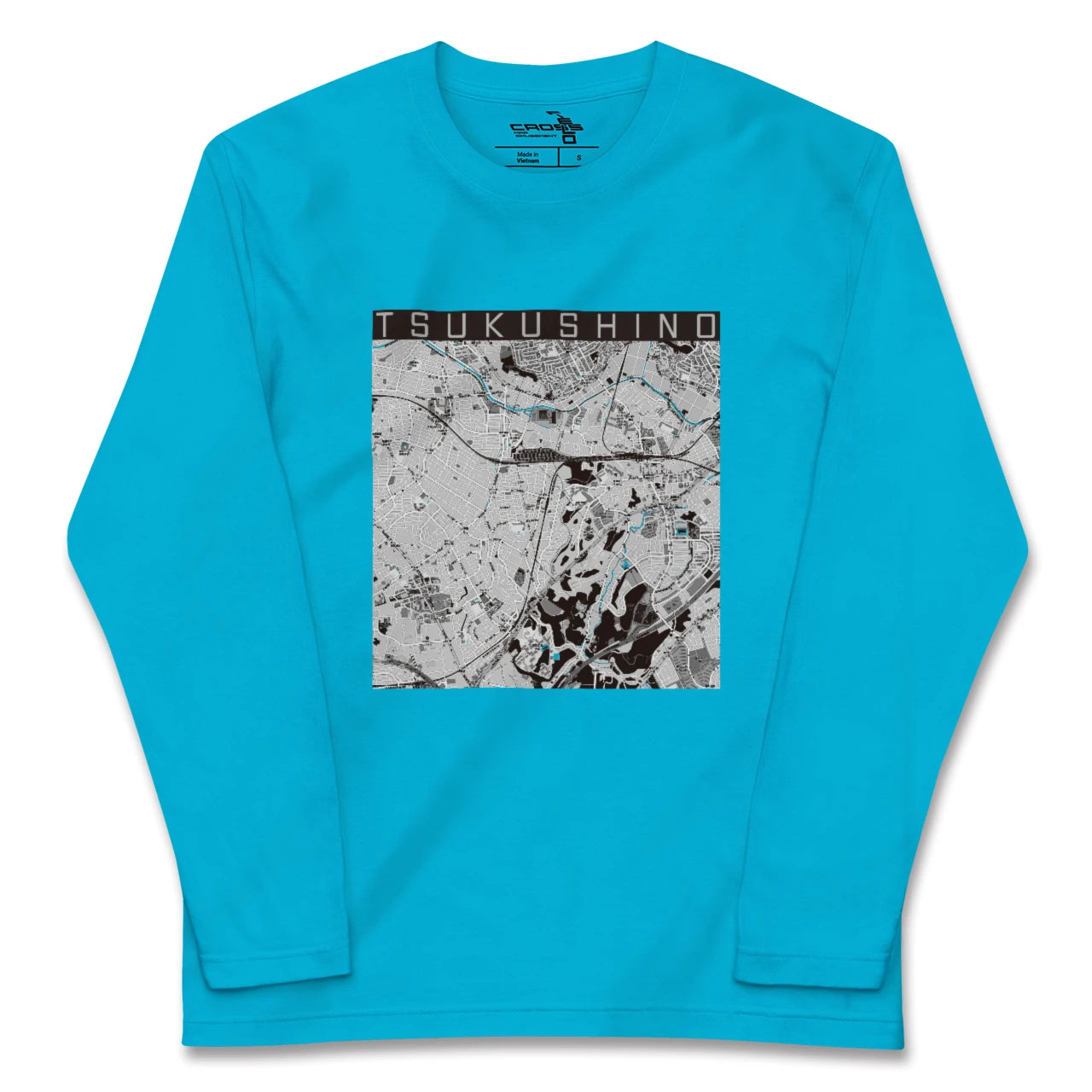 【つくし野(東京都)】地図柄ロングスリーブTシャツ