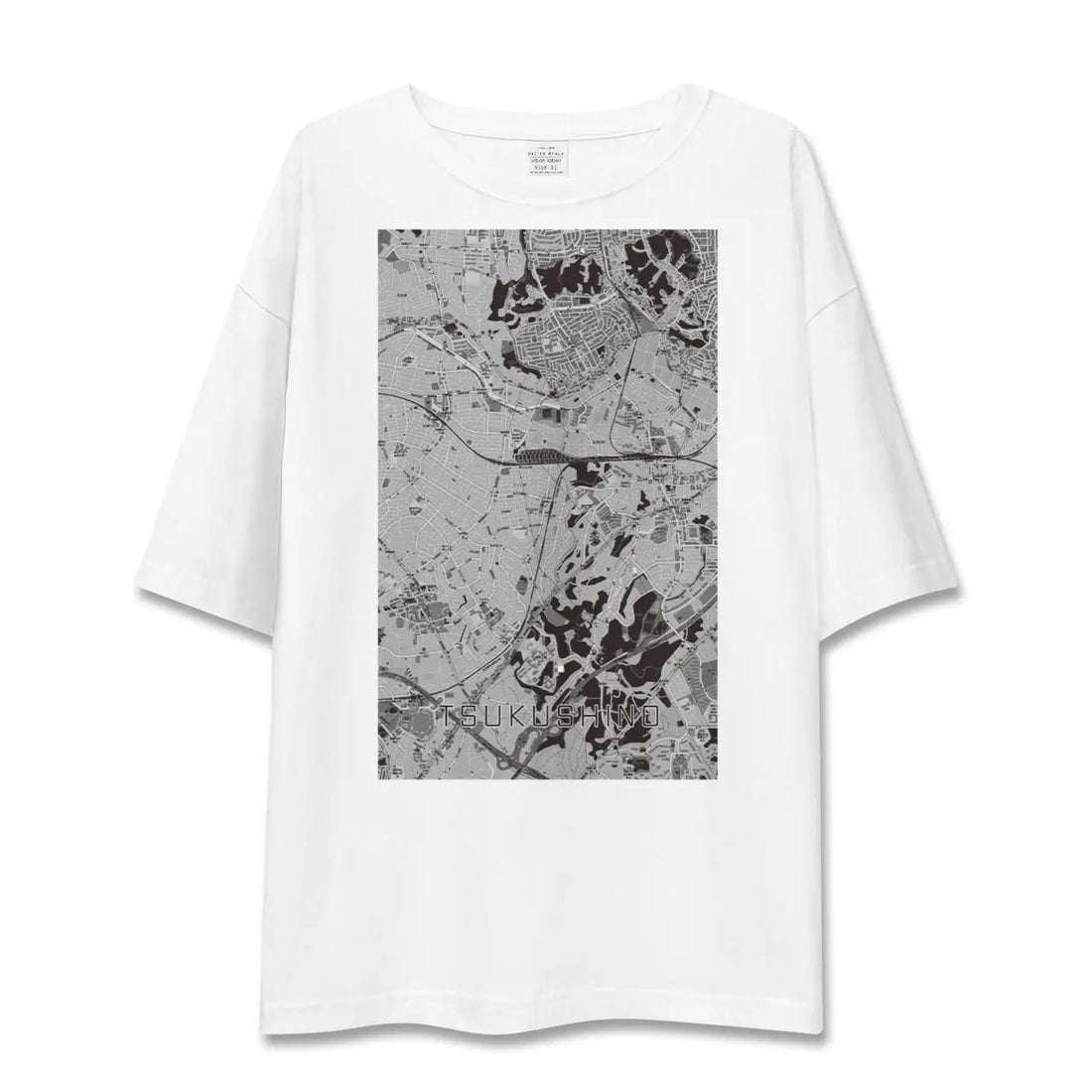 【つくし野(東京都)】地図柄ビッグシルエットTシャツ