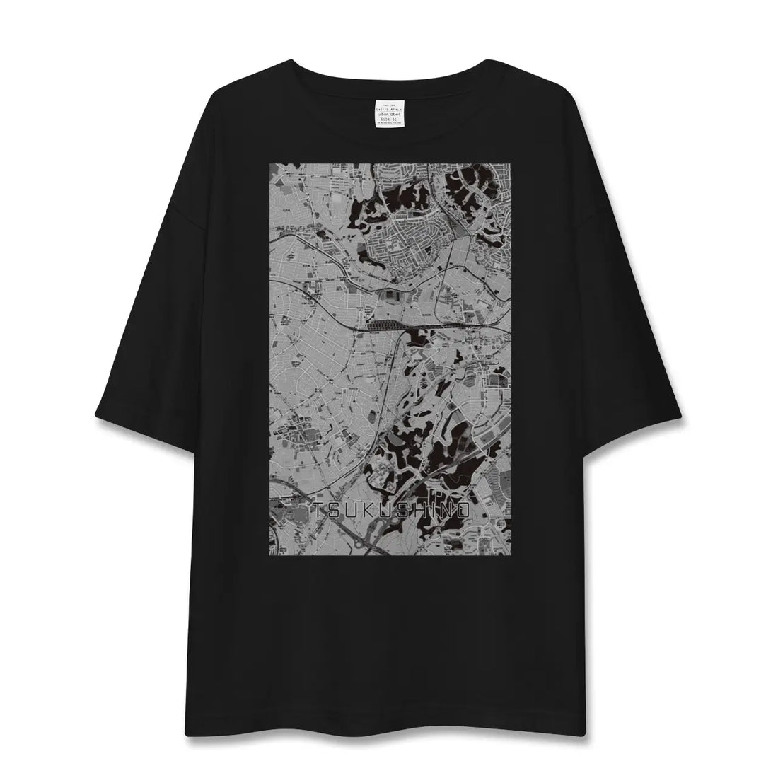 【つくし野(東京都)】地図柄ビッグシルエットTシャツ