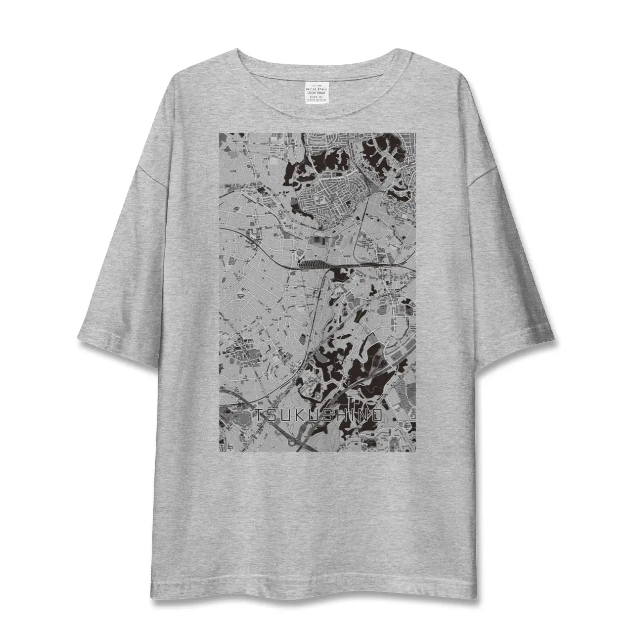 【つくし野(東京都)】地図柄ビッグシルエットTシャツ