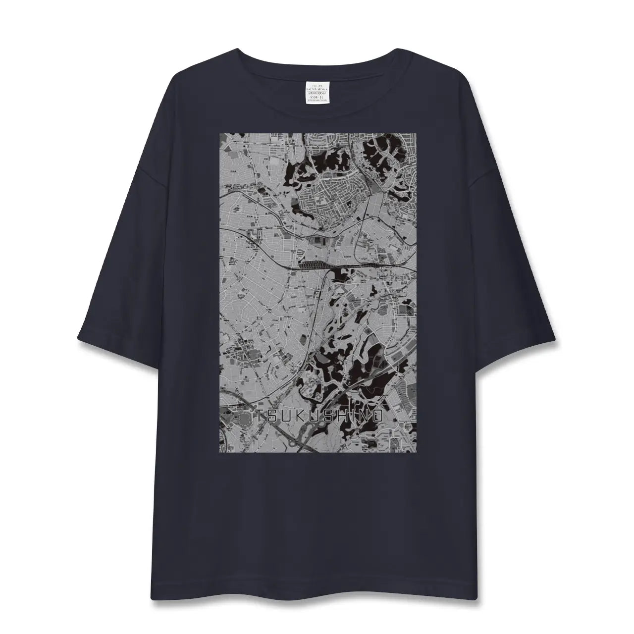 【つくし野(東京都)】地図柄ビッグシルエットTシャツ