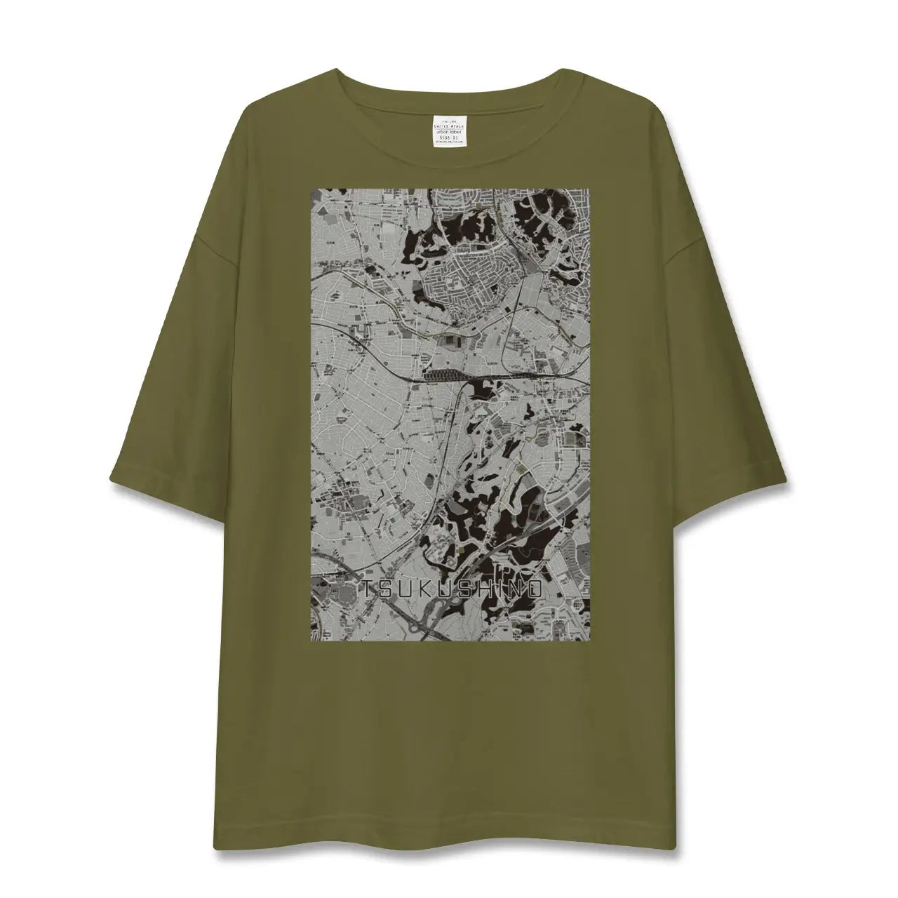 【つくし野(東京都)】地図柄ビッグシルエットTシャツ