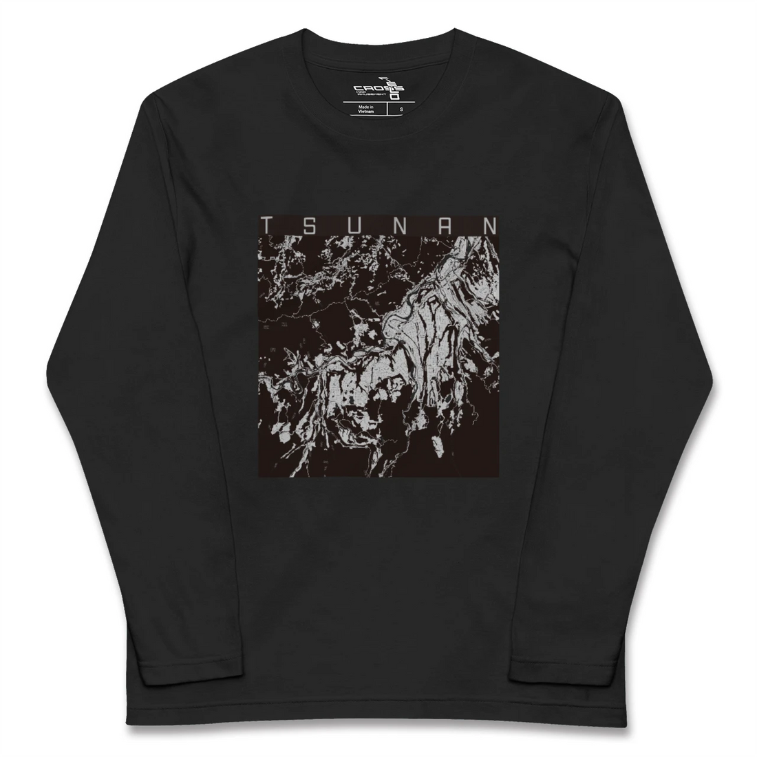 【津南(新潟県)】地図柄ロングスリーブTシャツ