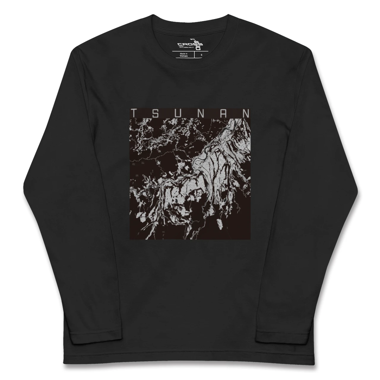 【津南(新潟県)】地図柄ロングスリーブTシャツ