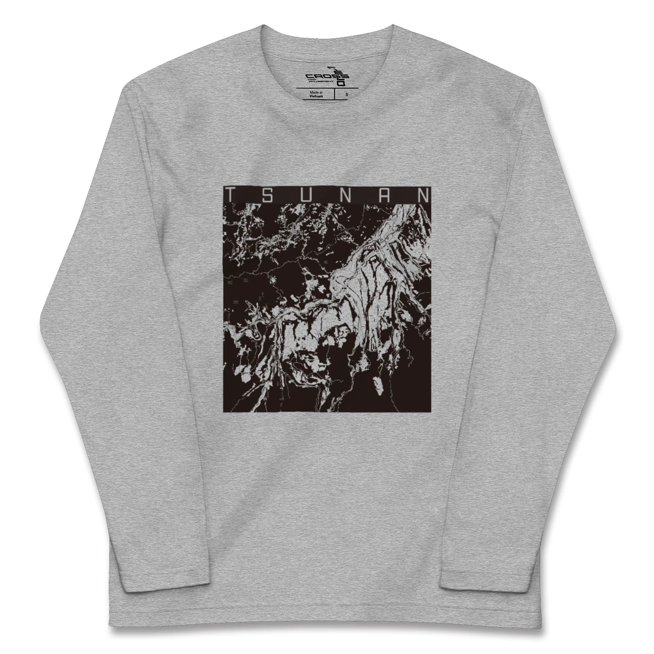 【津南(新潟県)】地図柄ロングスリーブTシャツ
