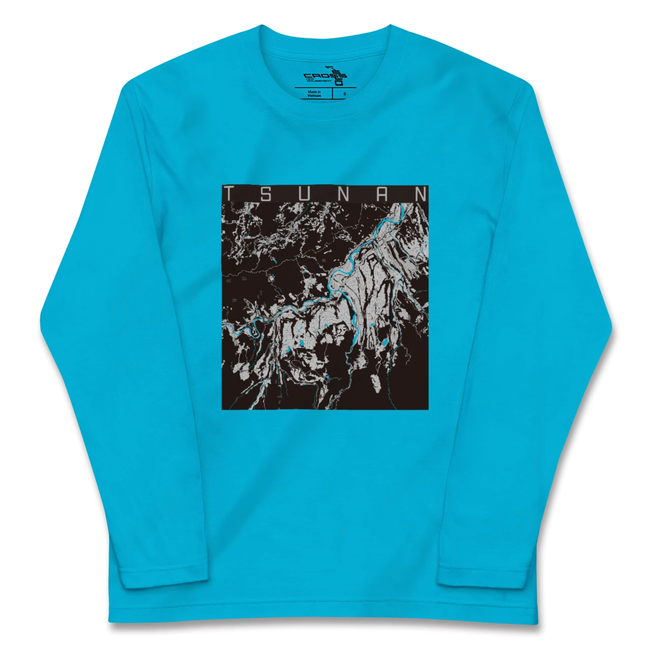 【津南(新潟県)】地図柄ロングスリーブTシャツ