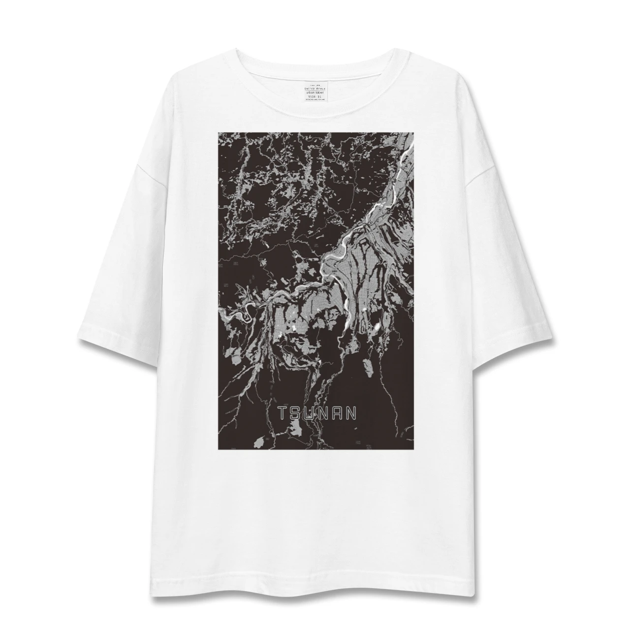 【津南(新潟県)】地図柄ビッグシルエットTシャツ