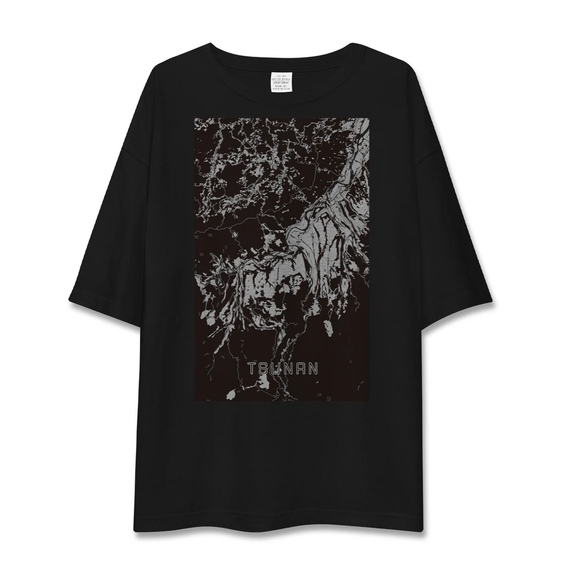 【津南(新潟県)】地図柄ビッグシルエットTシャツ