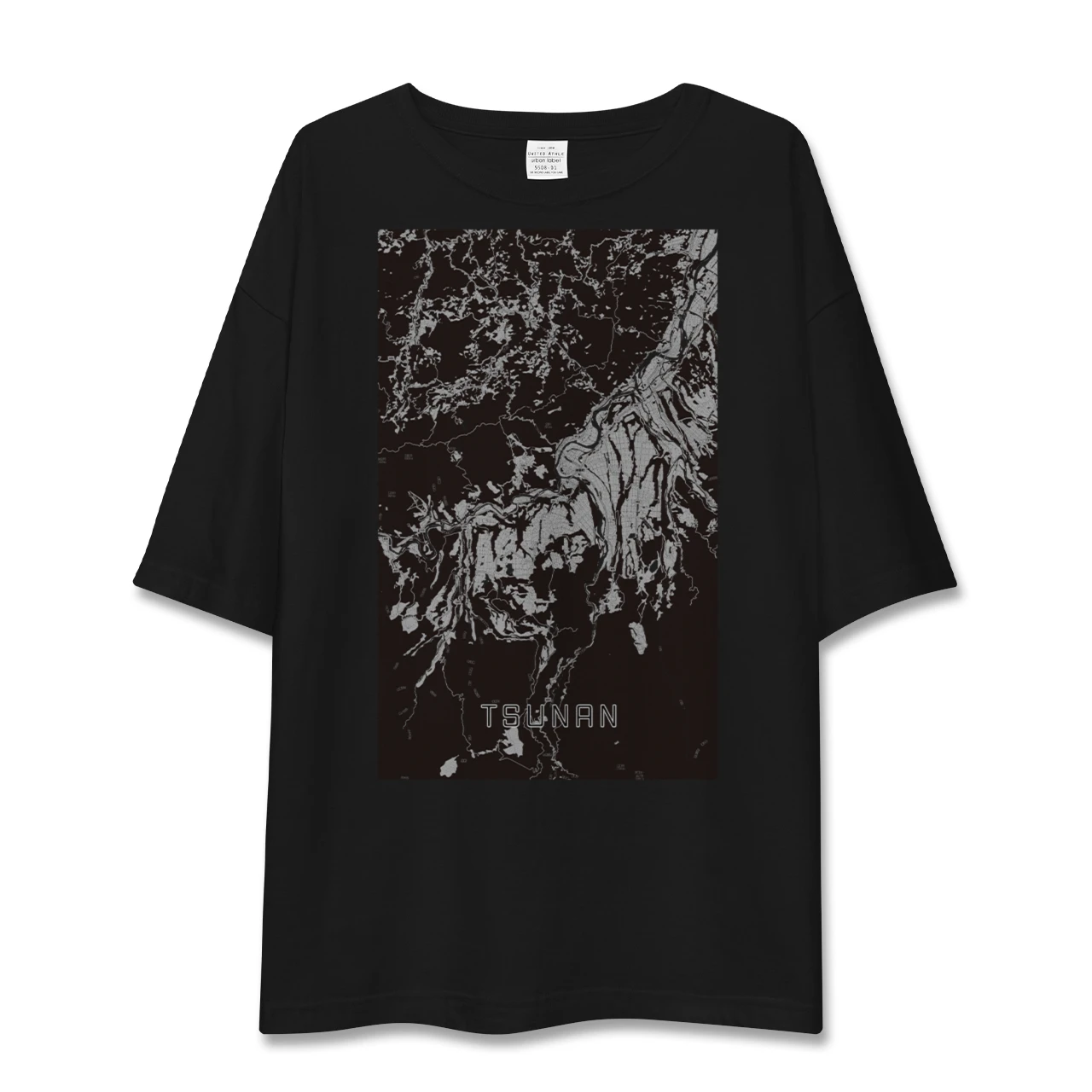 【津南(新潟県)】地図柄ビッグシルエットTシャツ