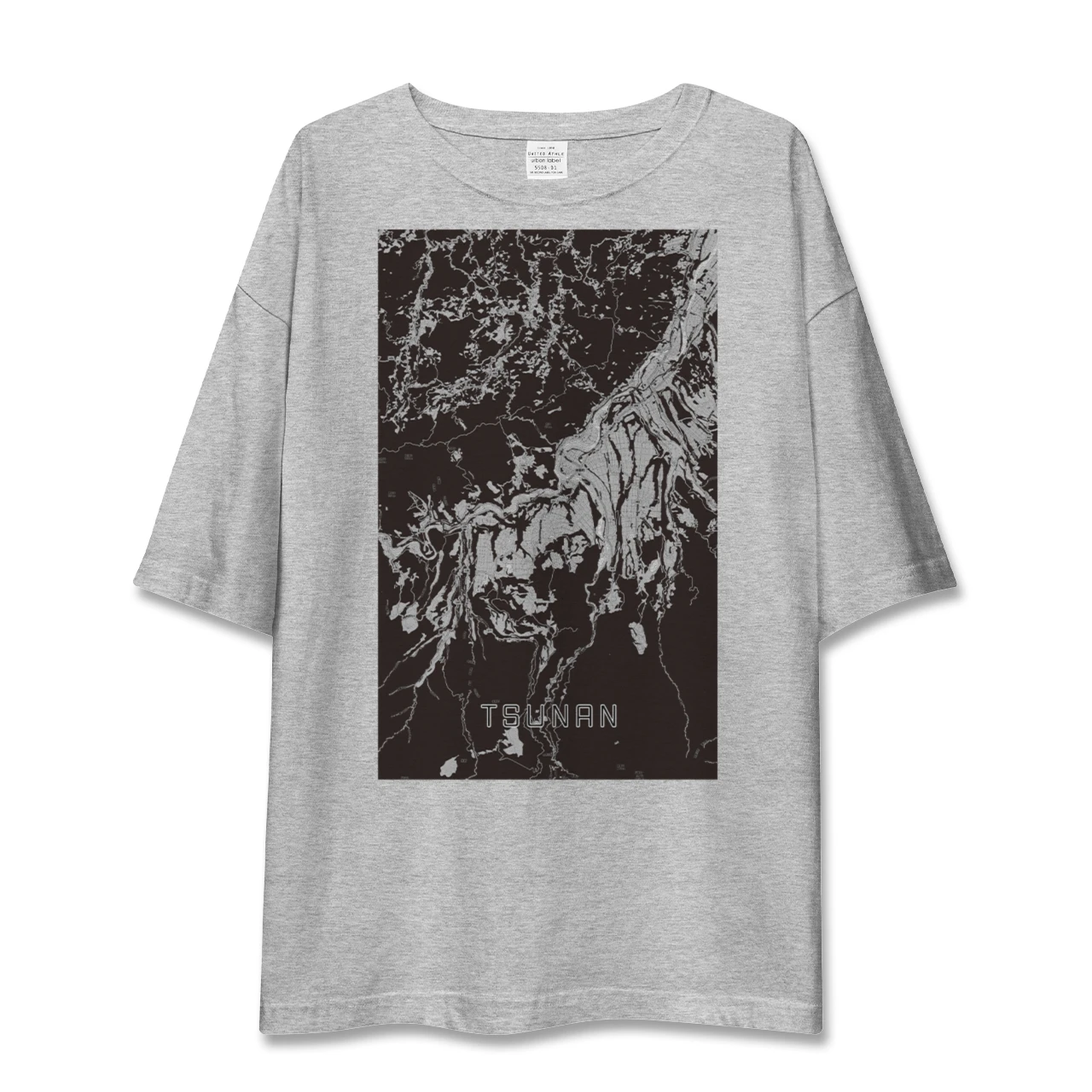 【津南(新潟県)】地図柄ビッグシルエットTシャツ