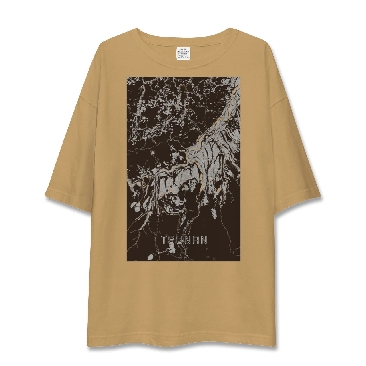 【津南(新潟県)】地図柄ビッグシルエットTシャツ