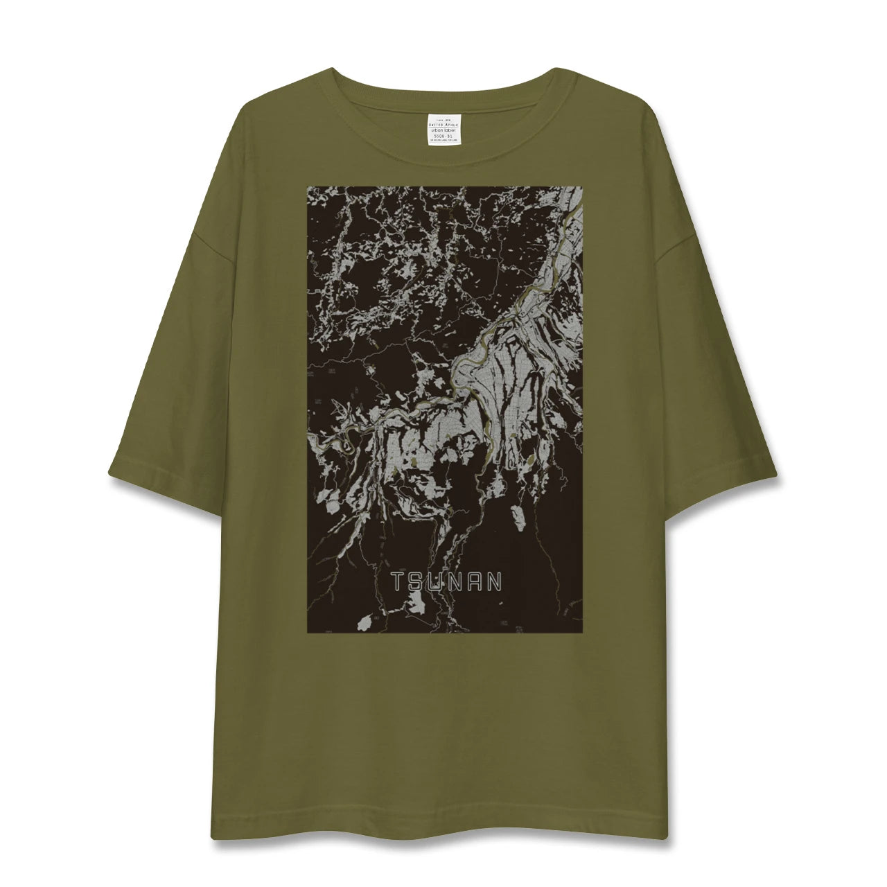 【津南(新潟県)】地図柄ビッグシルエットTシャツ